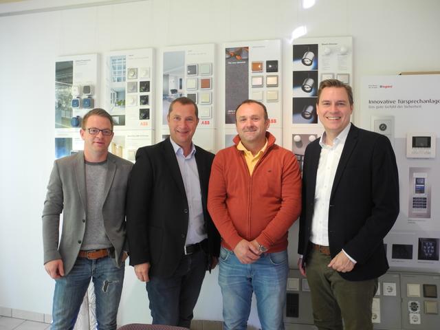 Sebastian Günther, Andreas Göttinger, Sabahudin Kadic, Landtagsabgeordneter Christoph Kaufmann. | Foto: Elisabeth Ossberger