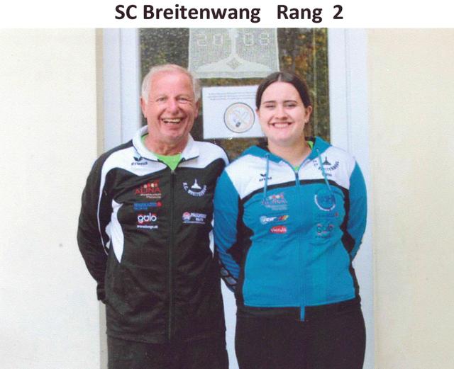 Harald Felsberger und Sina Rieger freuten sich über ihren zweiten Platz.