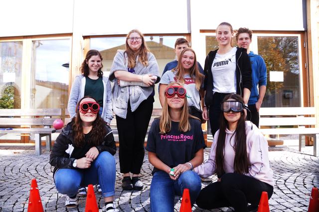 Die "Rauschbrille" war ein Highlight der Aktion "Gesunde Schule".
