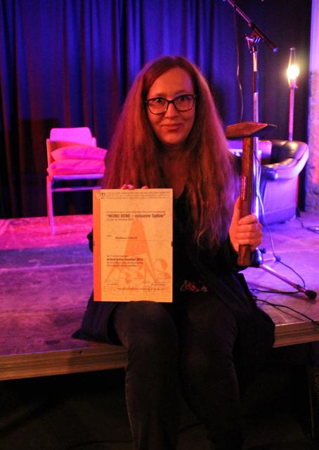 Barbara Vidovič, die Gewinnerin des Publikumspreises | Foto: VADA