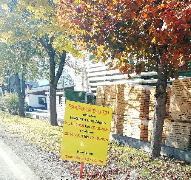 Die Landesstraße L741 zwischen Aigen und Fischern ist nur zu bestimmten Zeiten befahrbar. | Foto: Schweiger