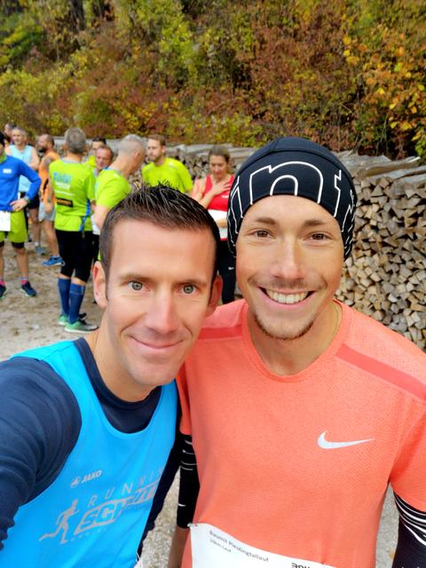 Kevin Wallner (r.) und Werner Schrittwieser beim Start.