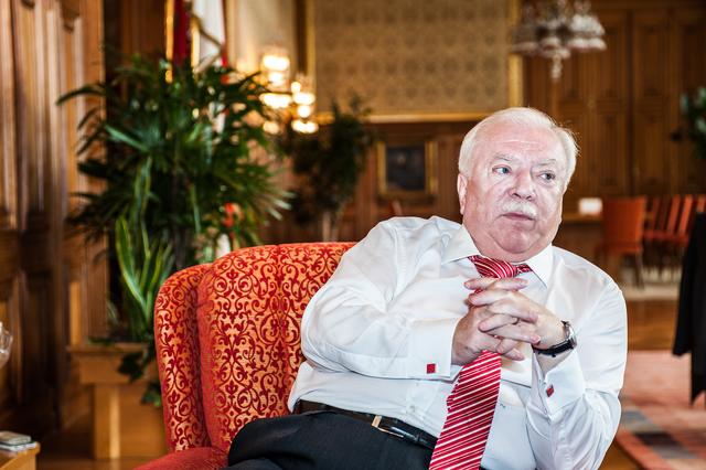 Michael Häupl befindet sich schon wieder auf dem Weg der Besserung.