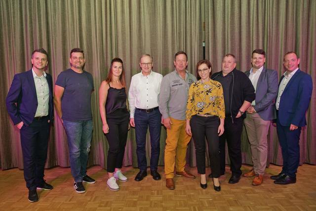 V.l.: Höllinger, Wallner, Fahrner, Gierlinger, Dikany, Gradwohl, Wöss, Kalischko, Gierlinger.