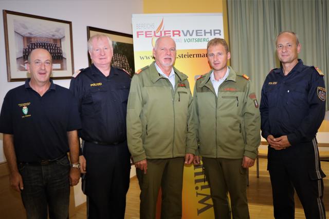 Harald Fürpaß, Hanspeter Puffing, Klaus Gehr, Christian Leitgeb und Walter Andrä