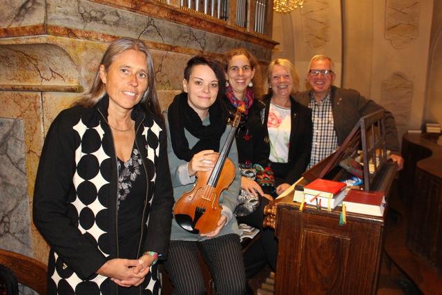 GGR Sabina Doria, Maria Salamon, Ines Schüttengruber, Vizebürgermeisterin Heide Lamberg, GGR Martin Karnthaler. | Foto: Karnthaler