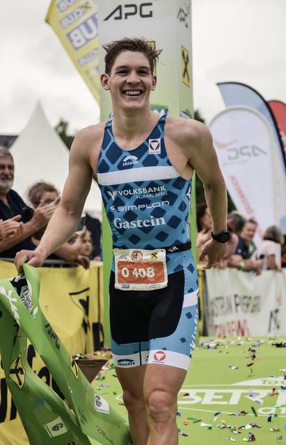 Der Gasteiner Triathlet Lukas Pertl freute sich über eine großartige Wettkampfsaison.