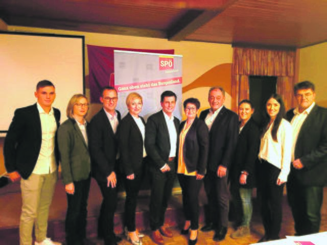 Das Mattersburger SPÖ-Team für die Landtagswahlen 2020 mit LR Christian Illedits an der Spitze hat sich formiert.