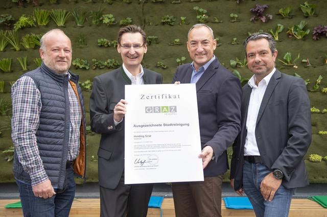 Große Ehre: Hofer, Heigl,
Eustacchio, Steurer (v.l.)