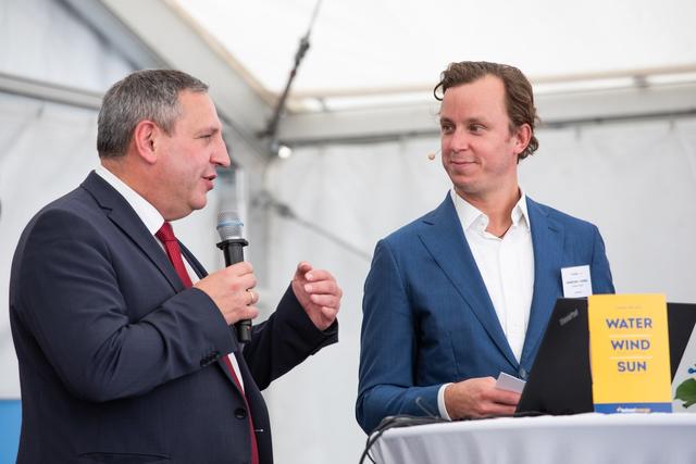 Feierliche Eröffnung durch den Laakirchener Bürgermeister Fritz Feichtinger und Heinzel Energy Geschäftsführer Christoph Heinzel