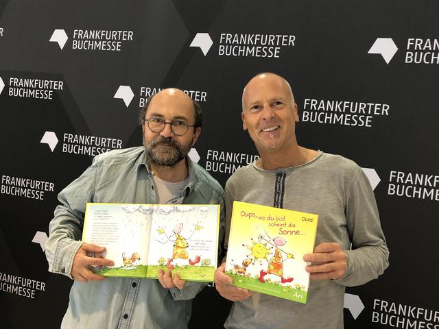 Illustrator Günter Bender (li.) und Autor Kurt Hörtenhuber (re.)