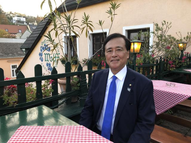 Ein gern gesehener Gast in Döbling: Nobuto Hosaka ist Bezirksbürgermeister des 19. Bezirks in Tokio.