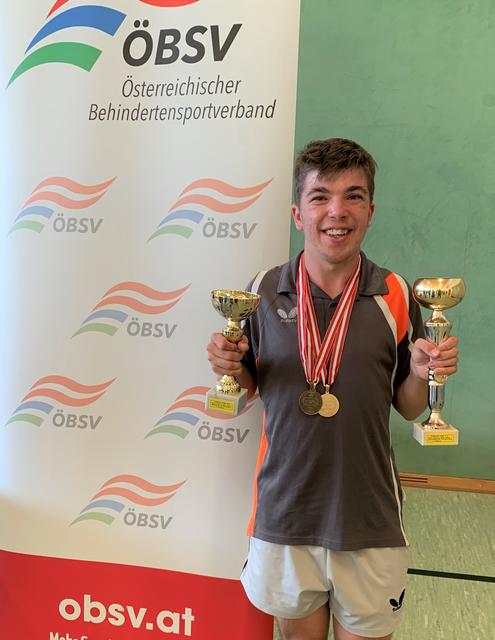 Florian Hundseder holte in Neusiedl am See zwei Medaillen.