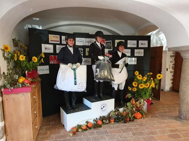 Ein erfolgreiches Finale bei der Dressurtrophy für Stefanie Hofer und ihr Pferd Biborszel. | Foto: Samantha Haller-Cloete