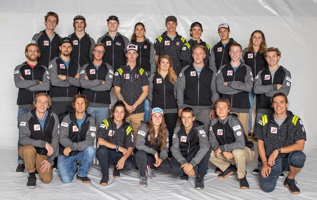 Neu im Team Fristads-ÖSV: das Freeski-Team.