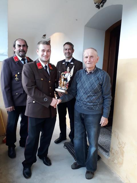 Erich Schmidrathner (Kommandant-Stv.), Gerald Marschall (Kommandant), Johann Scheibelreiter (Verwalter), Anton Rappelsberger