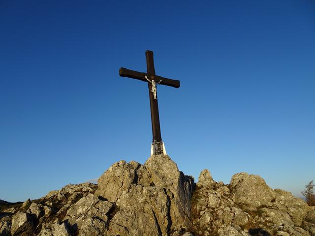 ... dieses Mal auch an einem Sonnenuntergang am Gaissteingipfel! ...