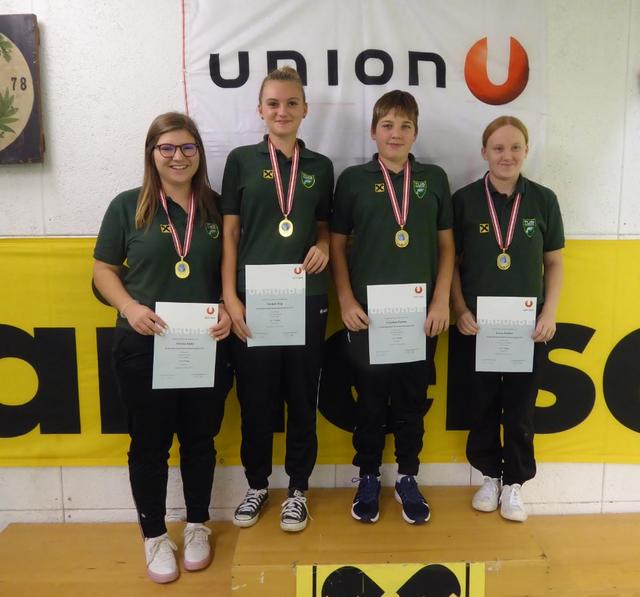 Theresa Eisler, Hannah Siegl, Sebastian Pachler, Laura Pachler (v.l.)