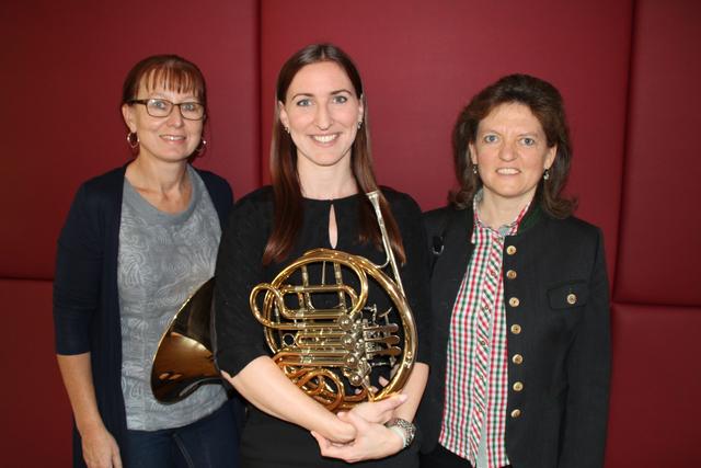 Julia Krusch absolvierte das Goldene Leistungsabzeichen mit dem Waldhorn.
