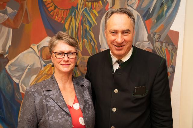Vizebürgermeisterin Irene Wallner-Hofhansl und Bürgermeister Josef Schmidl-Haberleitner