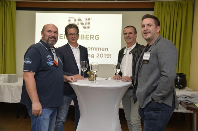 Beim BNI-Besuchertag: Dieter Reischitz (Taurus PCs), Richard Lechner (Moega), Martin Ochsenhofer (Fox Tours), Andreas Karner (Haustechnik Karner) (von links).
