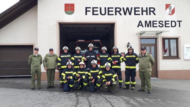 Am 19. Oktober, stellten sich die Kameraden der Freiwillige Feuerwehr Amesedt der Branddienstleistungsprüfung in Bronze.