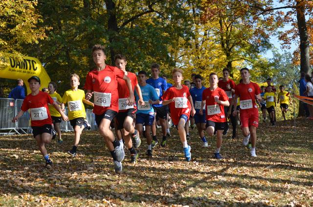 Schulmeisterschaft im Cross-Country-Bewerb in Schielleiten.