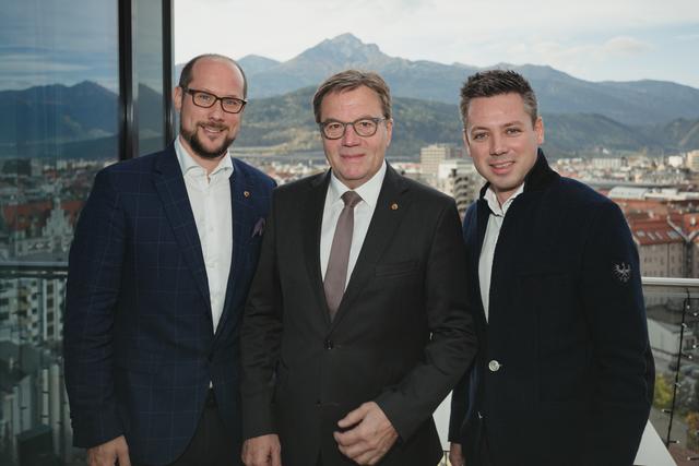 Zufrieden mit der Sommersaison, optimistischer Ausblick auf den Winter: Mario Gerber, Günther Platter, Florian Phleps
