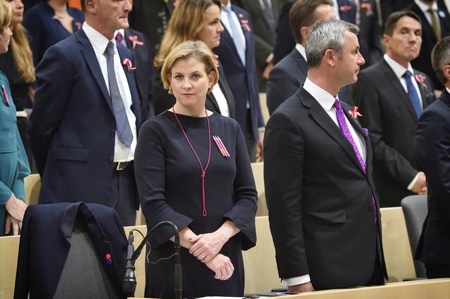 Parteichefin Beate Meinl-Reisinger bei der ersten Sitzung des Nationalrats am Mittwoch.