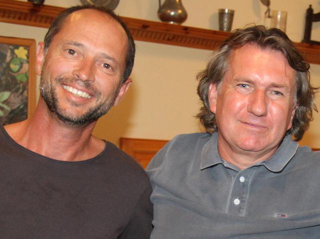 Erfolgreiches Comeback von Thomas Fasching (hier mit Bezirksreferent Franz Oswald, re)