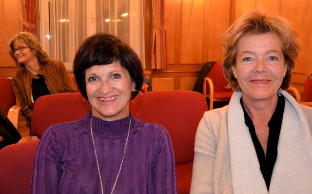 Voller Erwartung: Karin Bacher und Barbara Kern