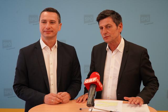 Sehen das Burgenland auf einen möglichen Pflegenotstand vorbereitet: SPÖ-Arbeitsmarktsprecher Robert Hergovich und Soziallandesrat Christian Illedits