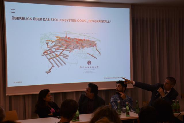 Einblick in einen unterirdischen Giganten: Tunnelexperte Martin Scheiber erklärte die Sicherung von 8 Kilometern Stollen.