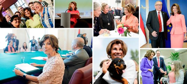 Egal, ob mit Politikern, Kunstschaffenden oder Vertretern von Organisationen oder benachteiligten Gruppen: Kanzlerin Brigitte Bierlein sucht in ihrem Amt stets den Dialog.