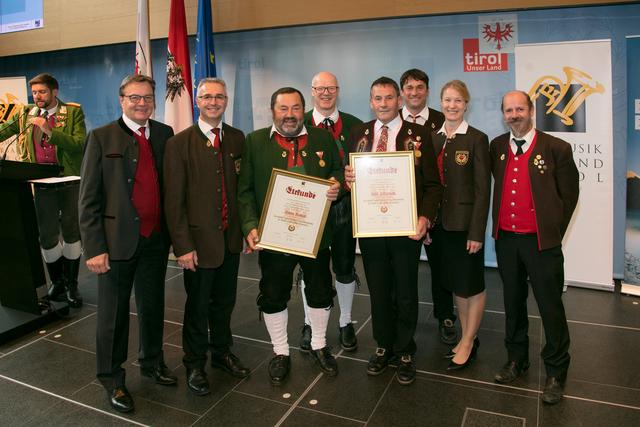 Die Geehrten aus dem Musikbezirk Imst