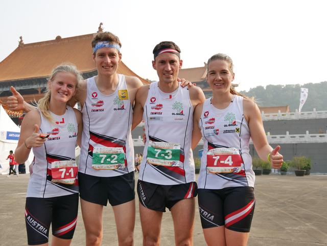 Anna Nilsson-Simkovics, Robert Merl, Gernot Ymsén und Ursula Kadan belegten in China Rang 9. | Foto: Emanuel Braun