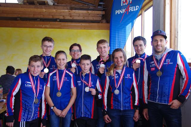 Die Medaillengewinner vom HSV Pinkafeld durften sich freuen. | Foto: HSV Pinkafeld
