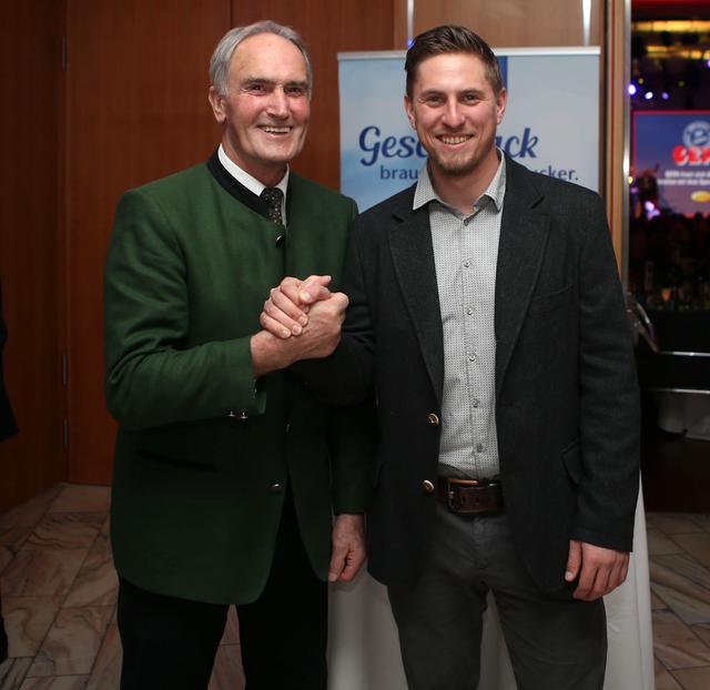 Zwei Kärntner Sportler des Jahres. Stefan Sodat (1965) und Max Franz (2017).  | Foto: Foto Kuess