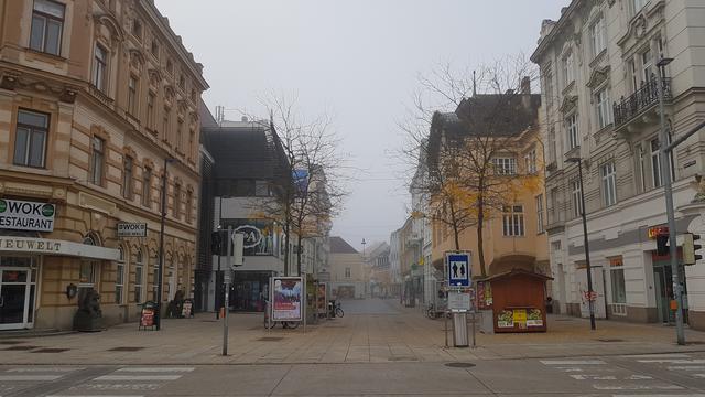 Die leere im Zentrum St. Pölten