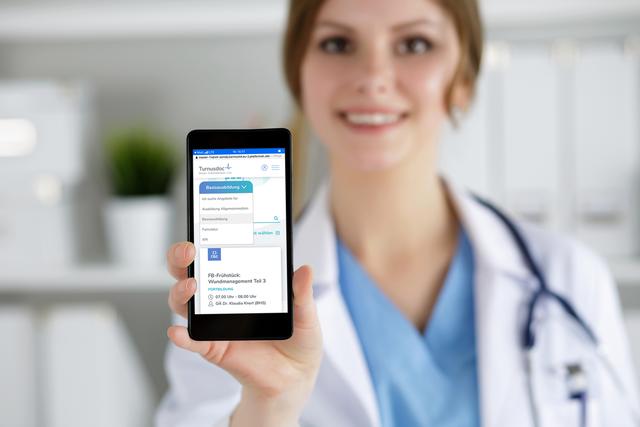 Turnusdoc, die Ausbildungsplattform der Linzer Ordenskrankenhäuser, ermöglicht eine einfache Verwaltung der Fortbildungen, auch am Smartphone.
