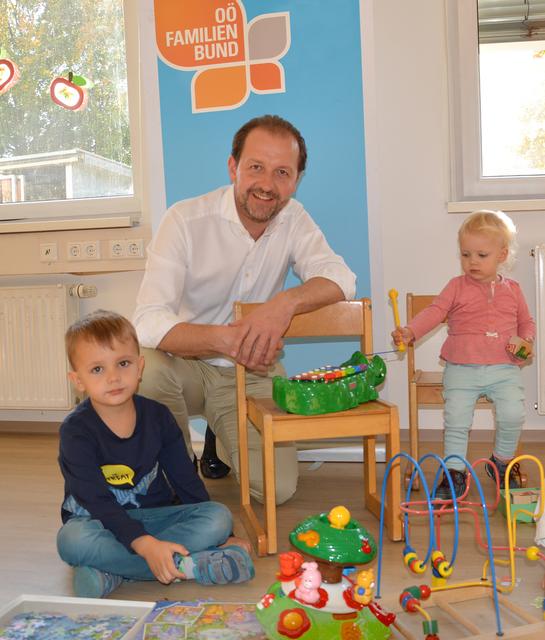 OÖ-Familienbund-Landesobmann Bernhard Baier freut sich auf regen Besuch. | Foto: OÖ Familienbund