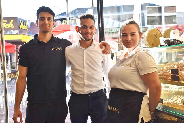 Abad, Hassan-Imara und Limani (v.l.) sind ein Dreamteam.