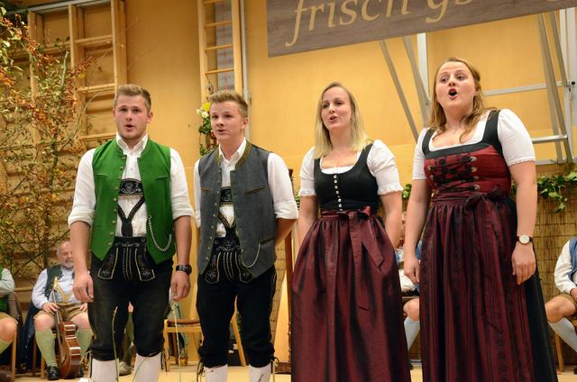 Die Geschwister  Holzapfel aus Diersbach beim Gesang. | Foto: Josef Pointinger/BezirksRundschau