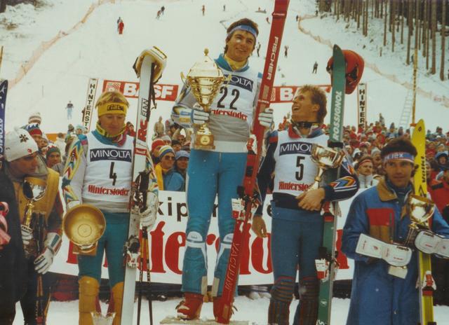 Armin Bittner siegte in Hinterstoder vor dem Jugoslawen Bojan Krizaj und Oswald Tötsch aus Italien. Bester Österreicher war auf Platz vier, Dietmar Köhlbichler.