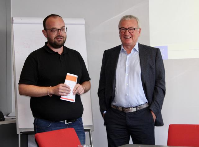 Florian Angermayr und Alfred Knoblinger. | Foto: BRS/ Wirger