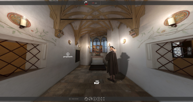Der Zustand der Georgskapelle in der Burg Hasegg zu Lebzeiten Kaiser Maximilians | Foto: Screenshot, Visualisierung erstellt von Klaus Karnutsch