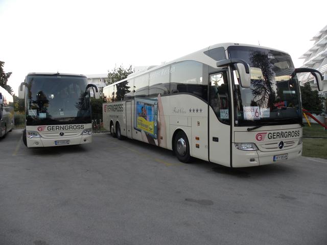 Mit insgesamt 10 Bussen startete die Firma Gerngross zur Abschlussfahrt nach Porec.