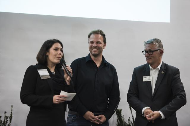 Elke Baudraxler, Thomas Hinterreiter, abd-Architekt Gerhard Nickl.