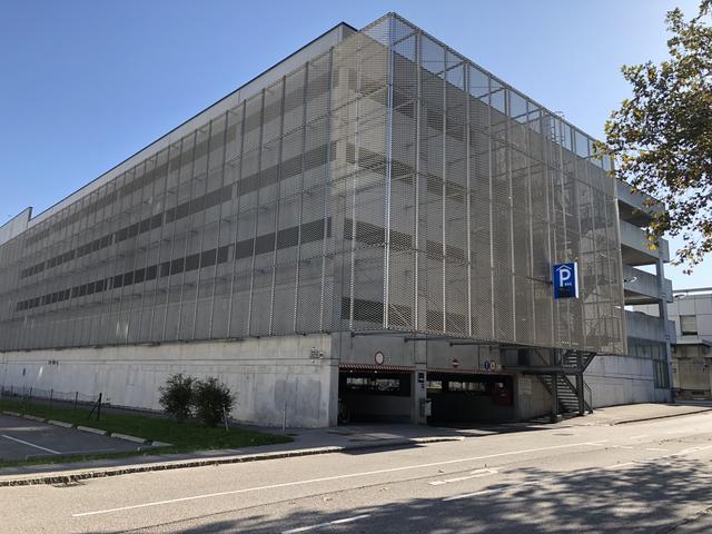 Das Parkhaus im Graben beim Bahnhof in Amstetten