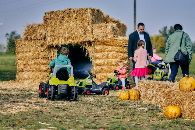 Für die ganz jungen Besucher gab es beim ersten Bio-Hoffest in Donnerskirchen auch eine Tret-Traktorbahn und zahlreiche weitere Beschäftigungsmöglichkeiten. | Foto: Esterházy/Thomas Schmid